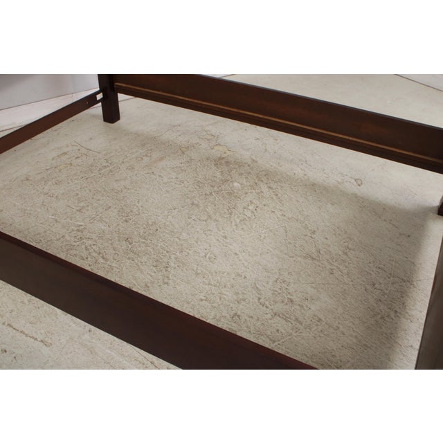 Thomasville Queen Size Mahogany Poster Bed For Sale - Image 10 of 18