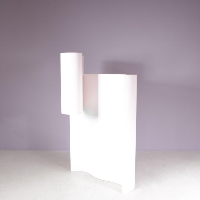 1980s Postmodern-style plywood sculpture and room divider entitled from Past to Present, designed by Govert Heikoop,...