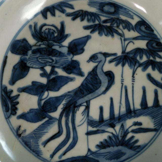 Chinese Large Chinese Wanli Ming Phoenix Bowl (1572–1620) For Sale - Image 3 of 11