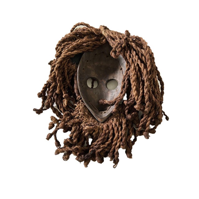 1980s Superb Vintage African Dan Ceremonial Dance Mask Ivory Coast 14" H For Sale - Image 5 of 6