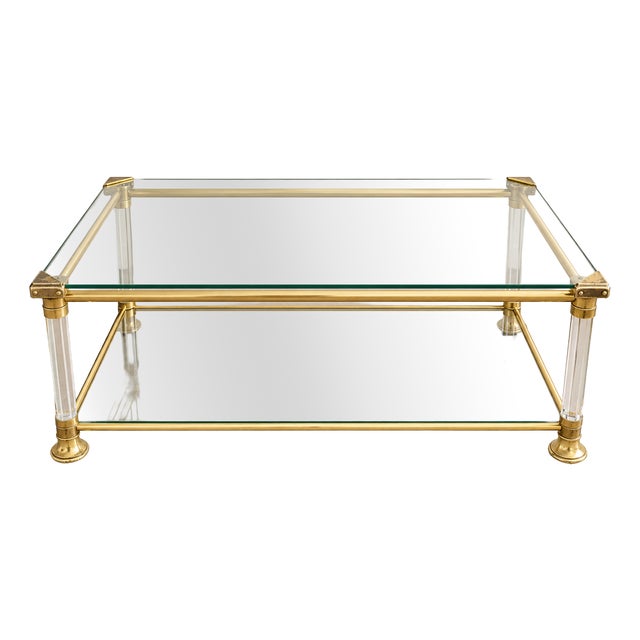 Vintage French Two-Tier Coffee Table, France, 1970s For Sale