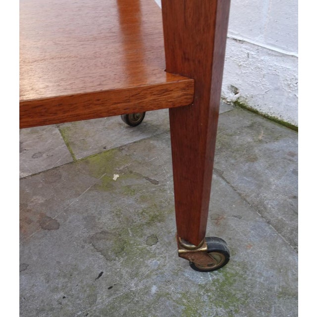 Vintage Teak Serving Trolley, 1950s For Sale - Image 12 of 16