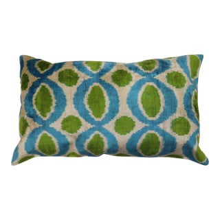 Silk Ikat Pillow For Sale