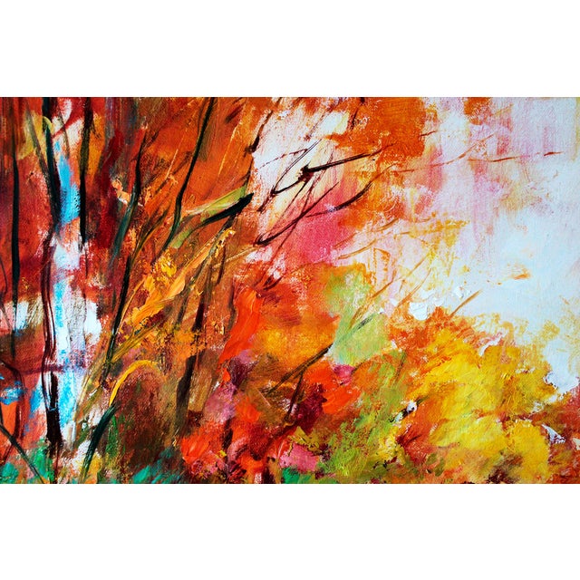 Artist Andrei Sitsko "Trees by the Water Iii" Modern Original Painting For Sale - Image 4 of 11