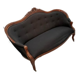 Mid 19th Century Victorian Loveseat Couch For Sale