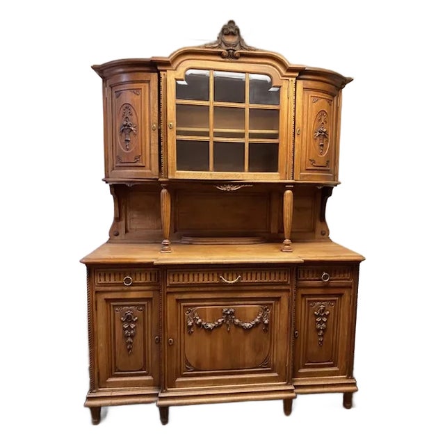 Antique Louis XVIII French Oak Buffet Sideboard For Sale
