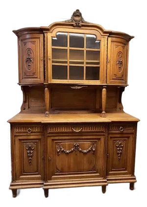Antique Louis XVIII French Oak Buffet Sideboard