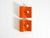 Metal Space Age Metal Wall Lamps in Orange by Klaus Hempel for Kaiser Leuchten, 1960s, Set of 2 For Sale - Image 7 of 18