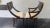 Pietro Costantini Set of 8 Pietro Costantini Italian Dining Chairs — Sculptural Walnut With Cream Moiré Seats, 1980s For Sale - Image 4 of 17