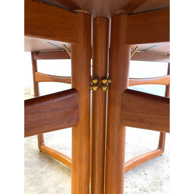 Mid-Century Modern Peter Hvidt & Orla Molgaard Drop Leaf Danish Modern Dining Table For Sale - Image 3 of 12