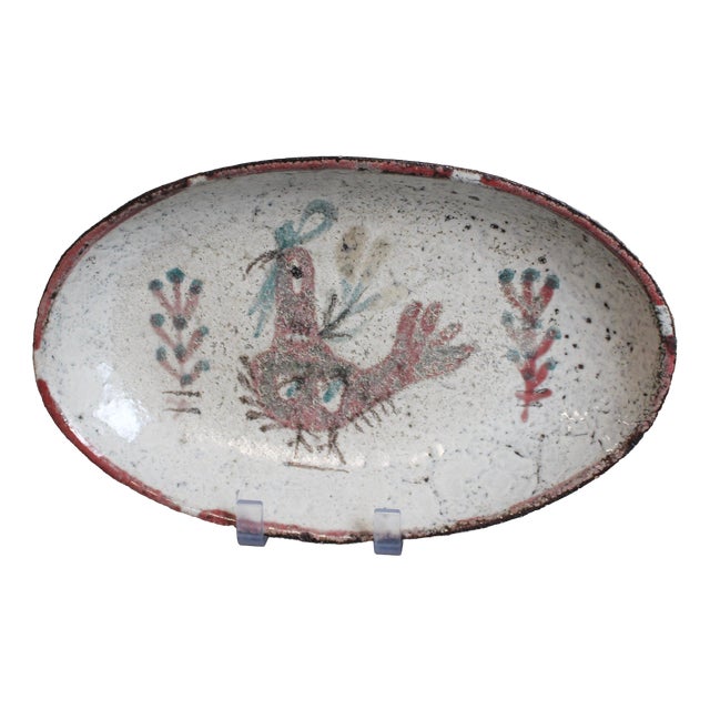 French Ceramic Tray by Gustave Reynaud, 1960s For Sale