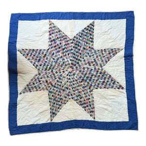 Antique Handmade Texas Star Pattern Quilt
