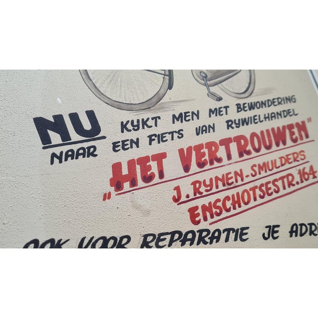 Dutch Bicycle Advertising Poster, 1970s For Sale - Image 11 of 13