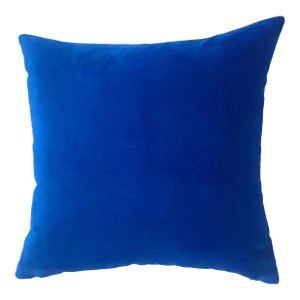 FirmaMenta Italian Electric Blue Velvet Pillow