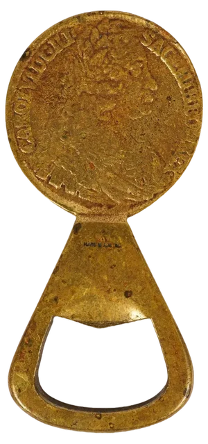 Brass Coin Bottle Opener by Carl Auböck for Werkstätte Carl Auböck, 1950s