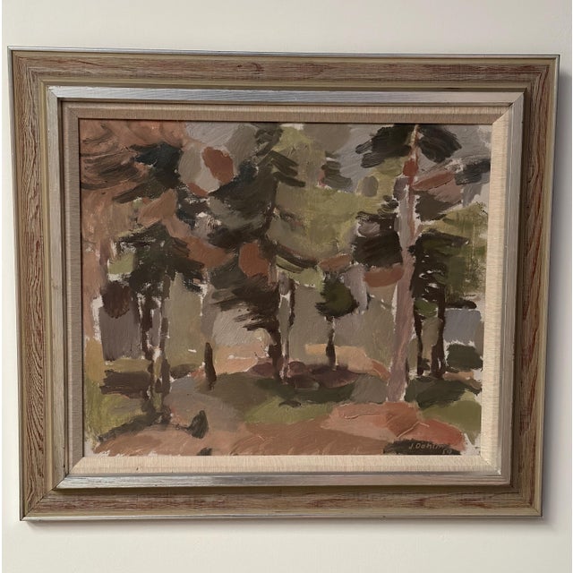 Jan Dahlin, Pine Forest, 1959, Oil on Canvas, Framed For Sale - Image 18 of 18
