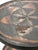 Brown Antique English Folk Art Geometric Cocktail Tray Table For Sale - Image 8 of 18