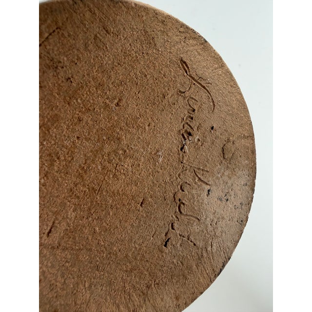 1970s Mid-Century Modern Studio Pottery Sculptural Pitcher Vase, Signed For Sale - Image 12 of 13