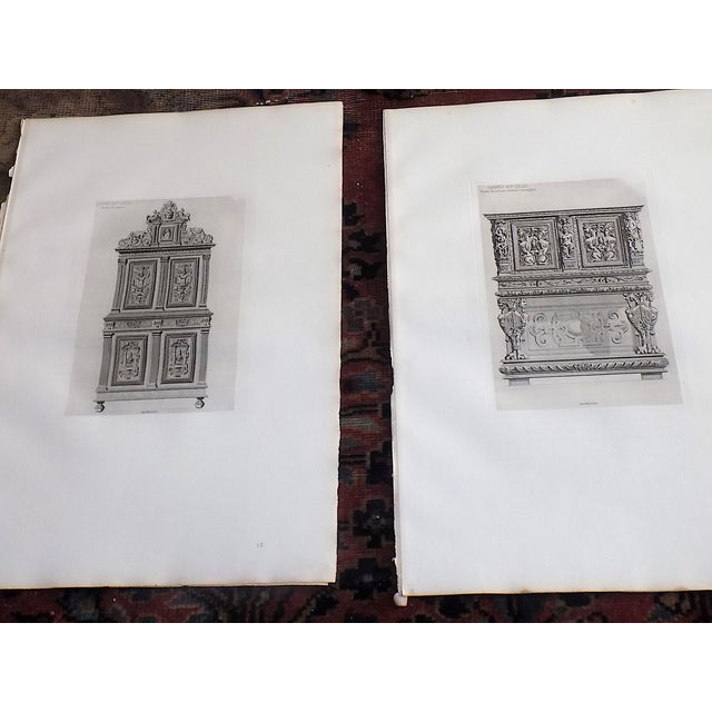 Antique 19th C. Large Folio Black & White Decorative Object Engravings - Set of 9 For Sale In Cincinnati - Image 6 of 12
