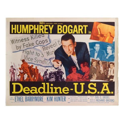 Vintage 20th Century-Fox Deadline – U.S.A Poster Collage, 1952 For Sale - Image 4 of 5