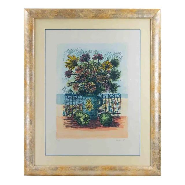 Michele Cascella, Still Life, Etching, 1970s For Sale