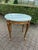 1860s French Louis XVI Gilt Beech Marble Side Table For Sale - Image 4 of 14