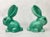 No. 1028 Green Glazed Rabbit from Sylvac, 1950s, Set of 2 For Sale - Image 4 of 14