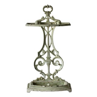 Late 19th Century Victorian Cast Iron Umbrella Stand For Sale