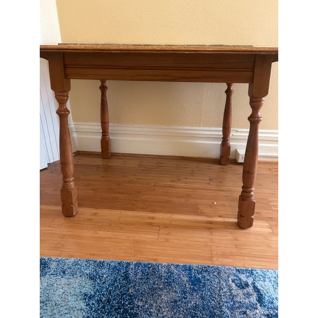 Antique Tile Top Dining Table For Sale In San Francisco - Image 6 of 6