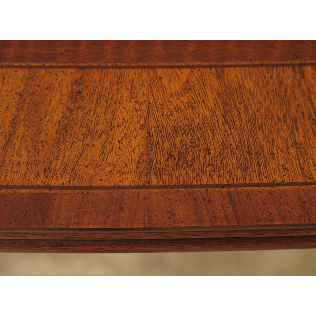 1990s Traditional White Furniture Company Banded Walnut Dining