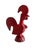 A bitossi by aldo londi ceramic rooster, featuring a rare oxblood glazing. Handmade in flavia montelupo circa the 1960s....