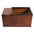 Brown Japanese Burlwood Hibachi With Drawers and Copper Liner, Meiji-Style For Sale - Image 8 of 9
