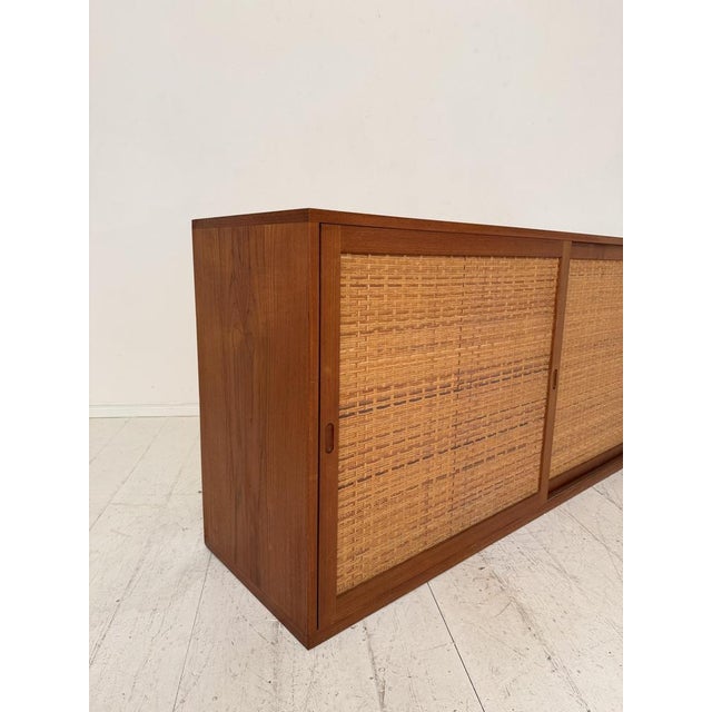 Brown RY26 Sideboard in Teak with Woven Cane Doors by Hans J. Wegner for Ry Møbler, Denmark, 1960s For Sale - Image 8 of 17