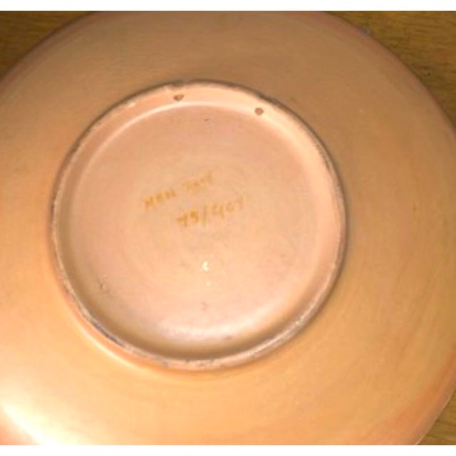 1960s 3 Piece Set of 1960s Fratelli Fanciullacci Ceramic Serving Set W Charger, Covered Dish, and Pedestal Bowl For Sale - Image 5 of 12