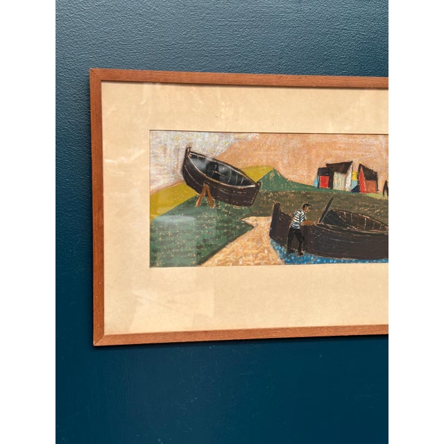 S. Rjellim, Shore, 1950s, Oil on Panel, Framed For Sale - Image 11 of 18