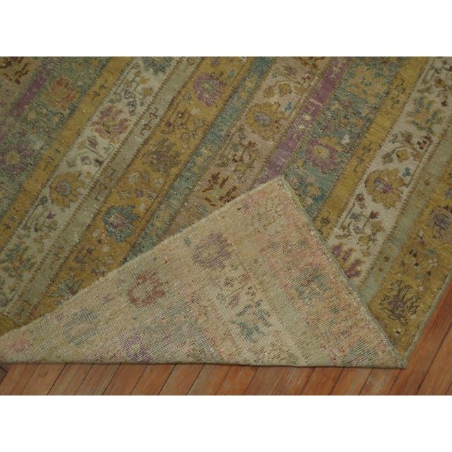 1900 - 1909 Square Antique Turkish Rug, 9'9'' X 10'5'' For Sale - Image 5 of 13