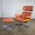 Brown MCM Style Mid to Late 20th Century Plycraft Lounge Chair & Ottoman in Saddle Color Italian Leather For Sale - Image 8 of 18