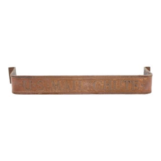 Antique Brass u.s. Mail Chute Handle For Sale