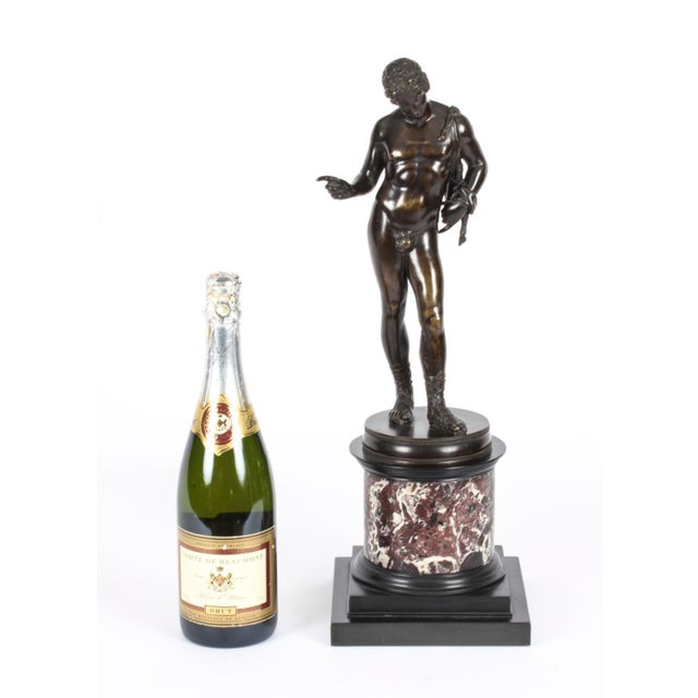 Grand Tour Figure of David, 19th Century, Bronze For Sale - Image 17 of 18