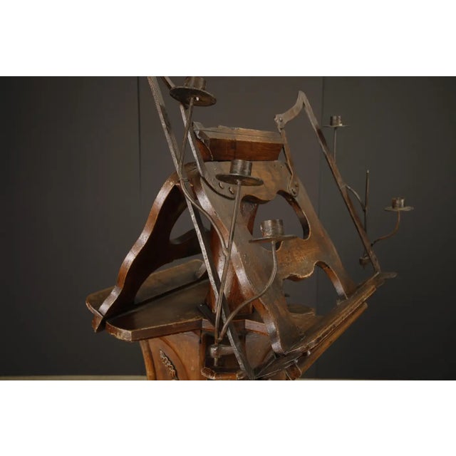 Victorian Rococo Revival Rotating Double Lectern With Candleholders, C 1850-1880 For Sale - Image 12 of 18