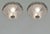 flush mounts by Etablissements Jean Gauthier - Ezan A pair of French art deco flush mounts in clear partly frosted molded-...