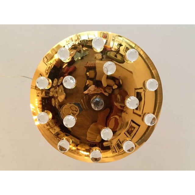 Pair of French Golden Crystal Orb Pendants For Sale - Image 9 of 12