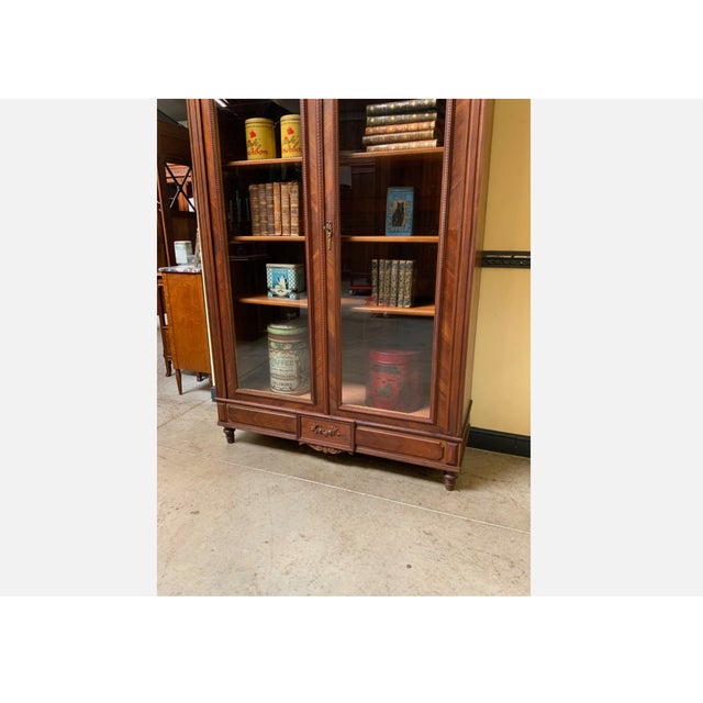 Antique Art Nouveau China Display Cabinet, 1910 For Sale - Image 9 of 11