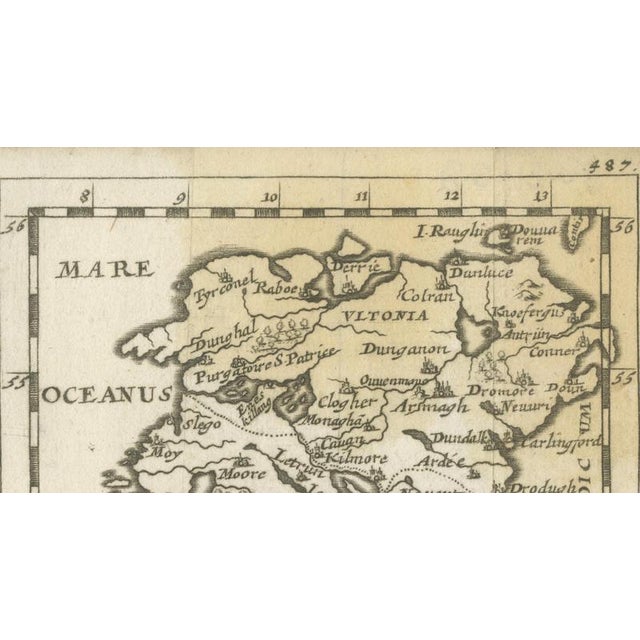Antique Miniature Map of Ireland by Du Val, 1679 For Sale - Image 5 of 10