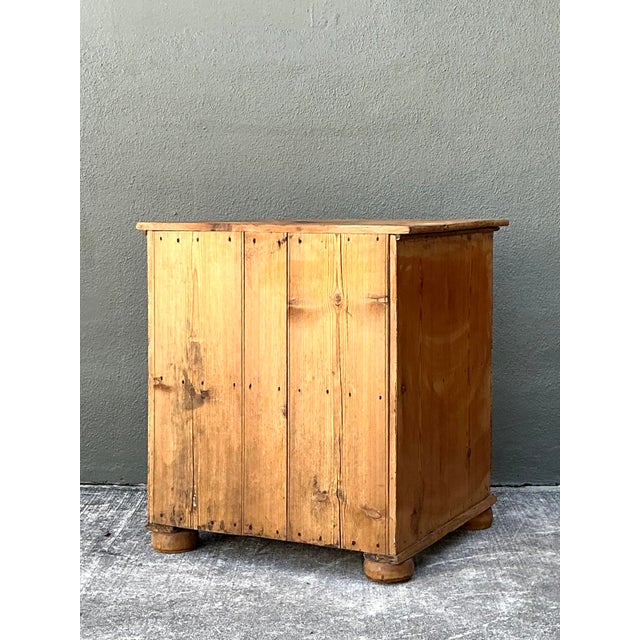 Early 20th Century Vintage Small Pine Chest of Drawers For Sale - Image 5 of 12