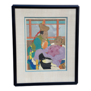 Paul Jacoulet Original Woodblock Print