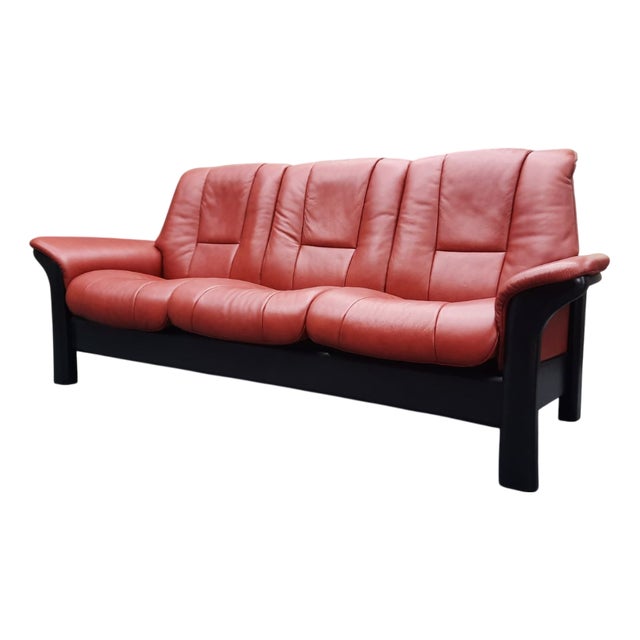 Three-Seater Buckingham Leather Sofa from Stressless, 2000s For Sale
