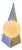 Vintage Pyramid Lamp in Ceramic and Glass Globe from Massive Lighting, 1980s For Sale