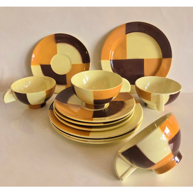 Ceramic Coffee Set by Eva Stricker-Zeisel for Schramberg, 1929, Set of 3 For Sale - Image 7 of 10