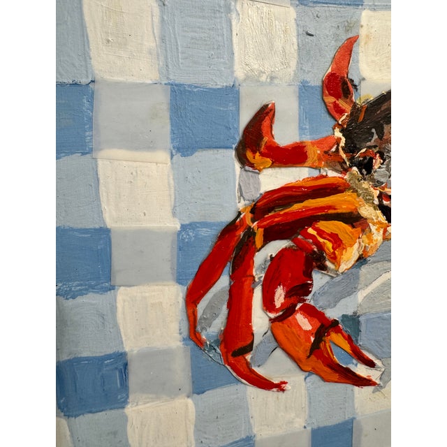 “Nantucket Crab” Acrylic Painting For Sale In Atlanta - Image 6 of 10